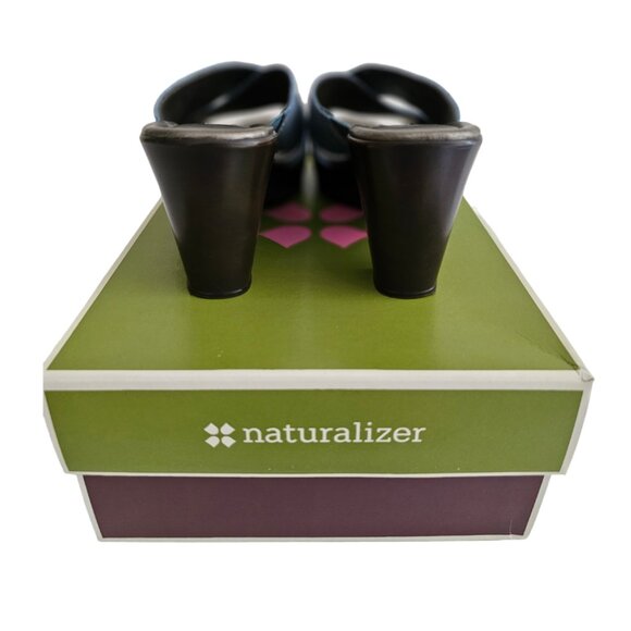 Naturalizer Bavaro Blue Jean Suede Heeled Sandals with Rhinestones | NIB | 6.5 M - Picture 7 of 14